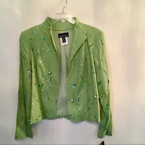 ❤️SALE❤️Frank Lyman Floral Green Jacket Size 14